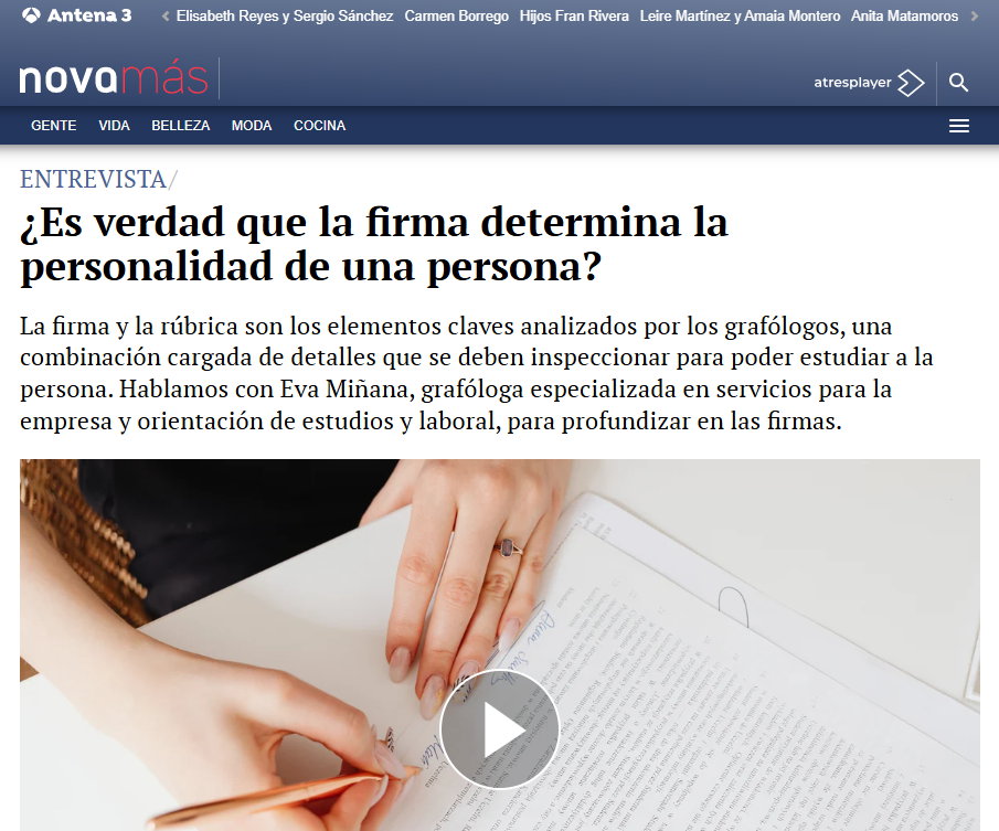 Caratula entrevista Antena3